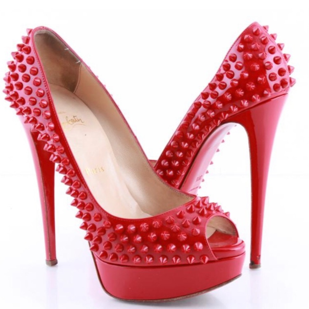 $1000 OFF! “Sexy Vixen Red”  Louboutin ‘Lady Peep’